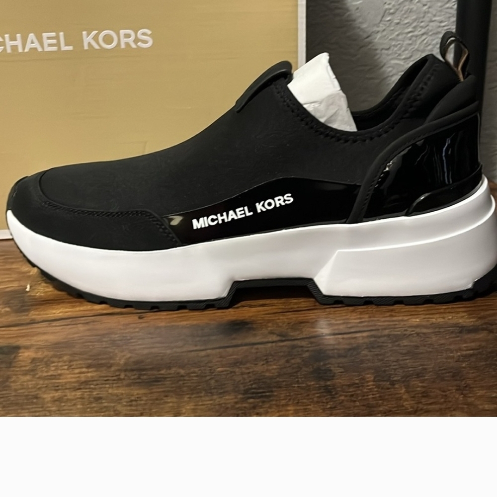Michael Kors Men's Black Slip-On Sneakers - Picture 2 of 7